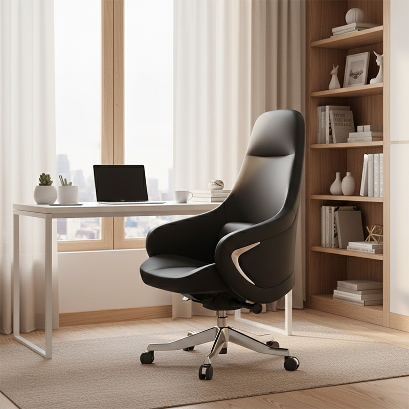 Ergonomic Faux Leather Executive Office Chair