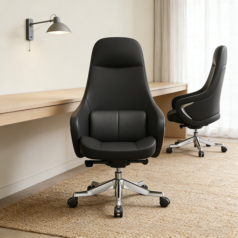 Ergonomic Faux Leather Executive Office Chair