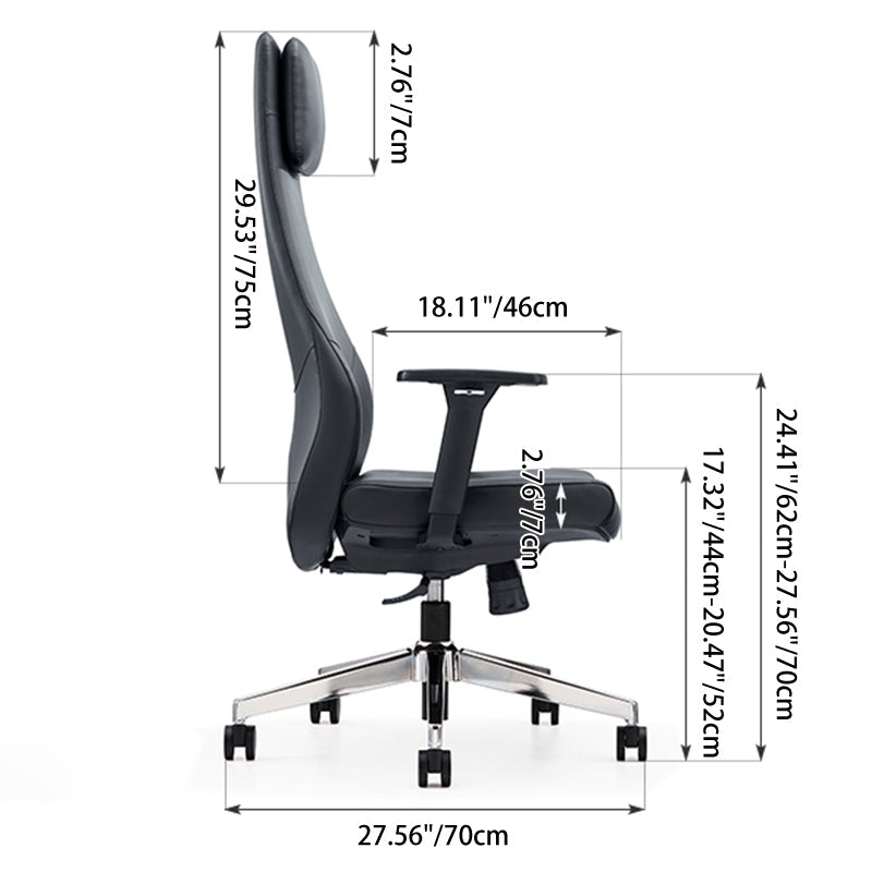 Executive Leather Office Chair High-Back