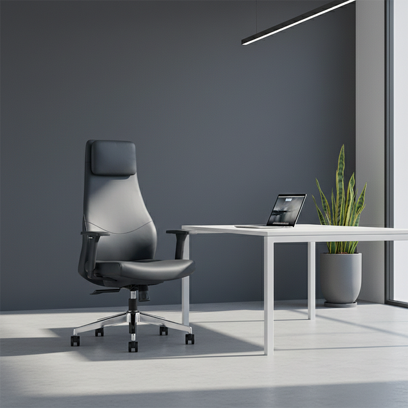 Executive Leather Office Chair High-Back