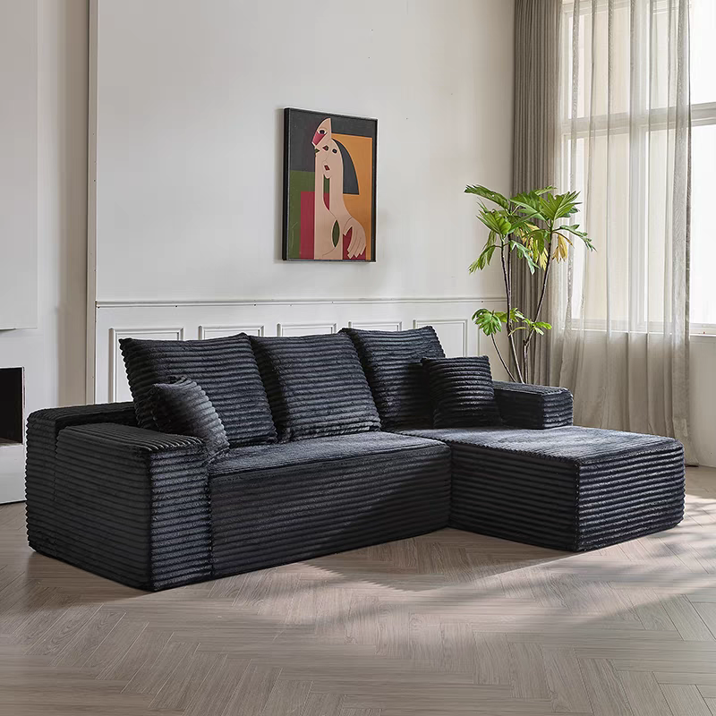 Nordic Corduroy Compact Sofa