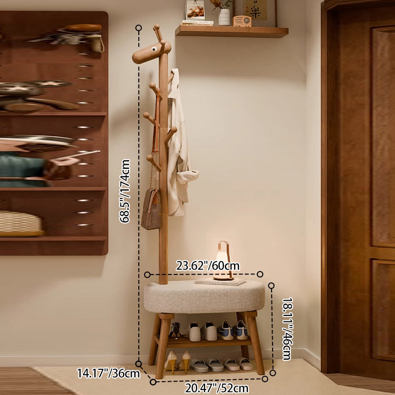 Giraffe Shoe Bench Hall Tree