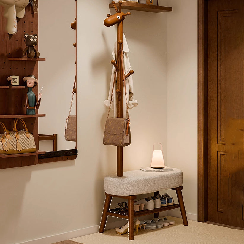 Giraffe Shoe Bench Hall Tree