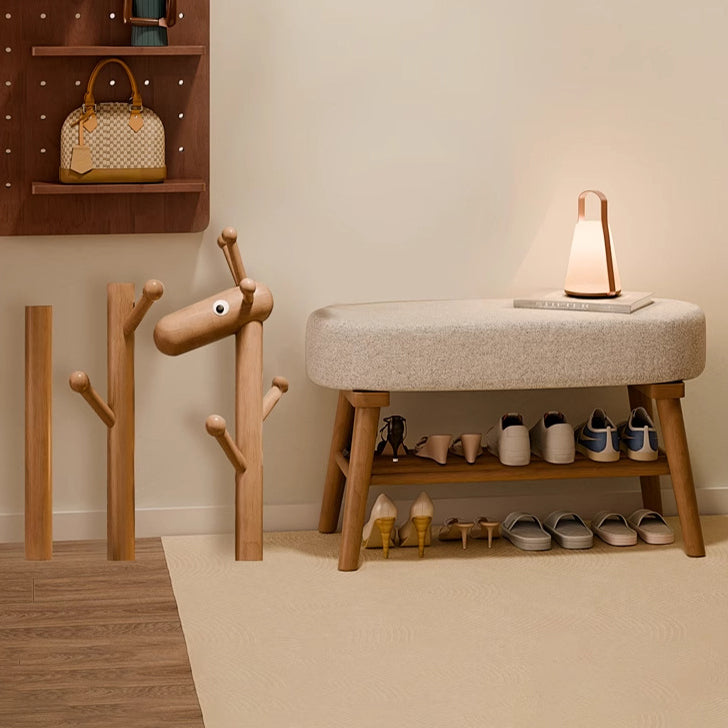 Giraffe Shoe Bench Hall Tree