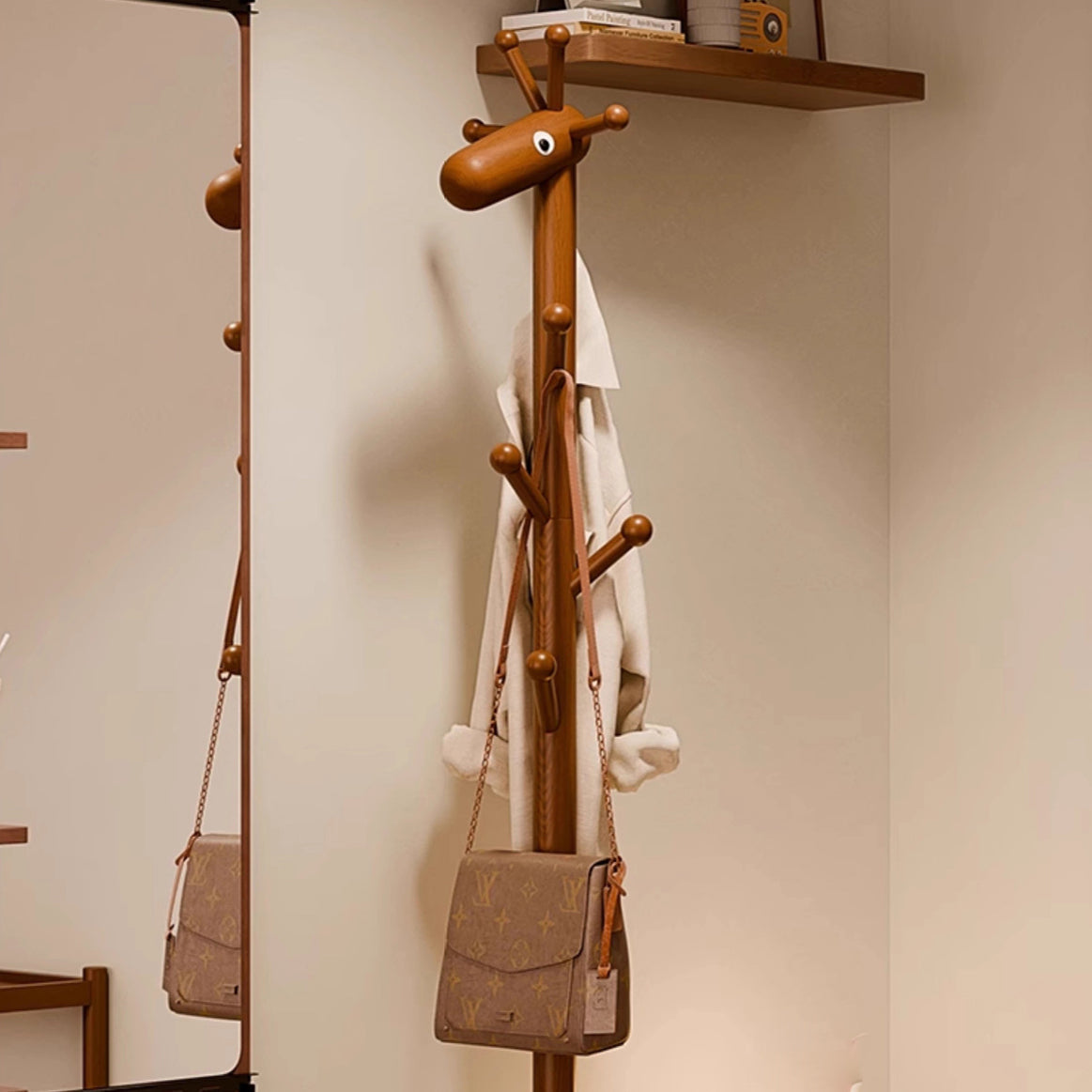 Giraffe Shoe Bench Hall Tree