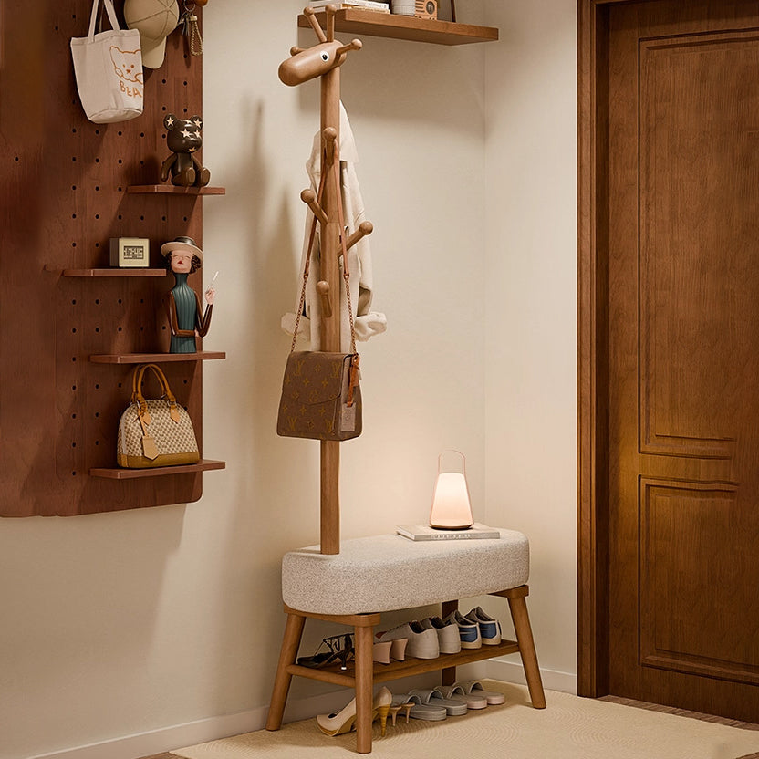 Giraffe Shoe Bench Hall Tree