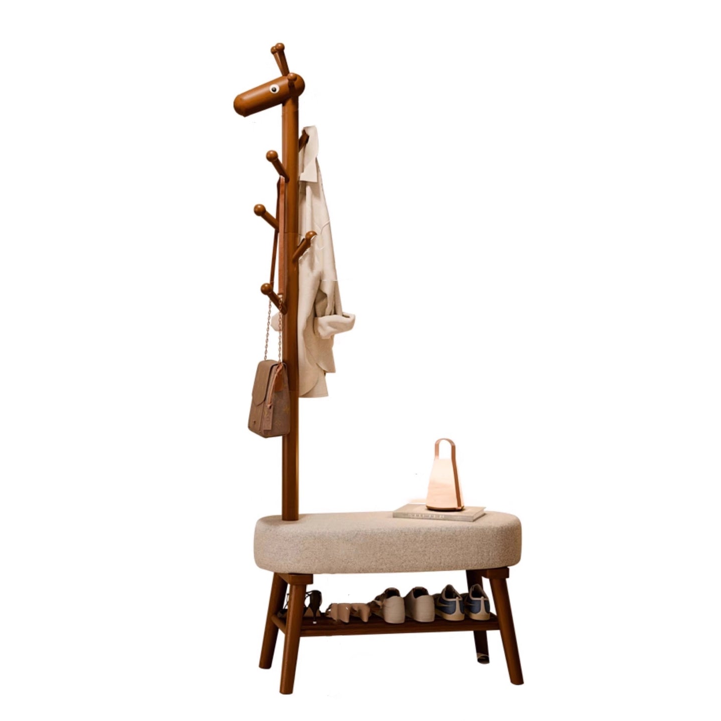Giraffe Shoe Bench Hall Tree