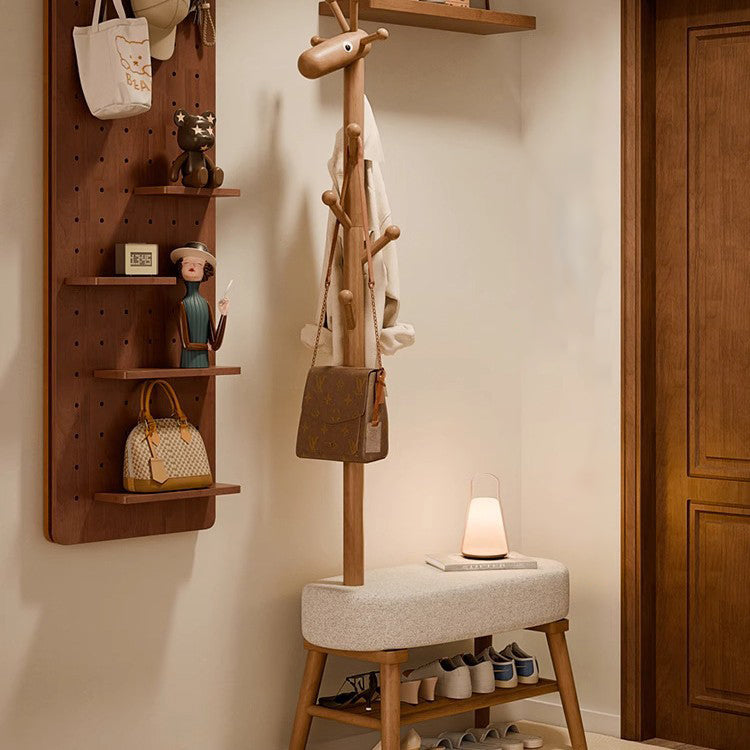 Giraffe Shoe Bench Hall Tree