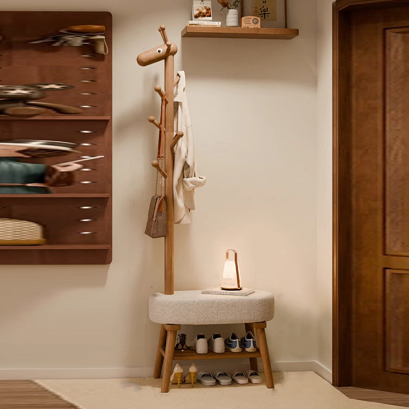 Giraffe Shoe Bench Hall Tree
