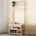 Linen Shoe Bench Hall Tree