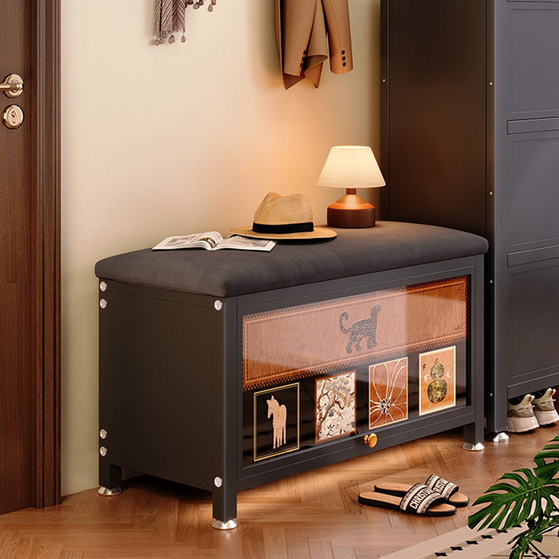 Velvet Shoe Bench