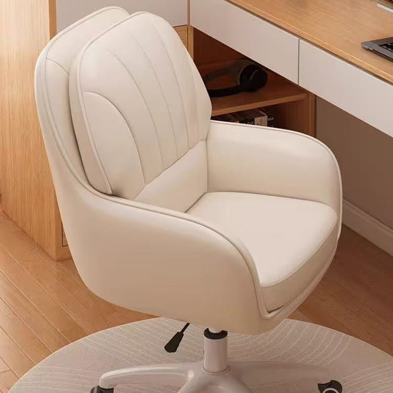 Adjustable Swivel Cat-Scratch Leather Desk Chair