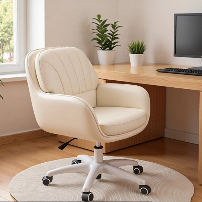 Adjustable Swivel Cat-Scratch Leather Desk Chair
