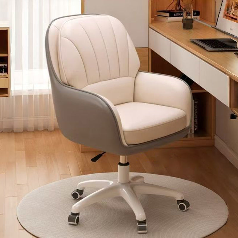 Adjustable Swivel Cat-Scratch Leather Desk Chair