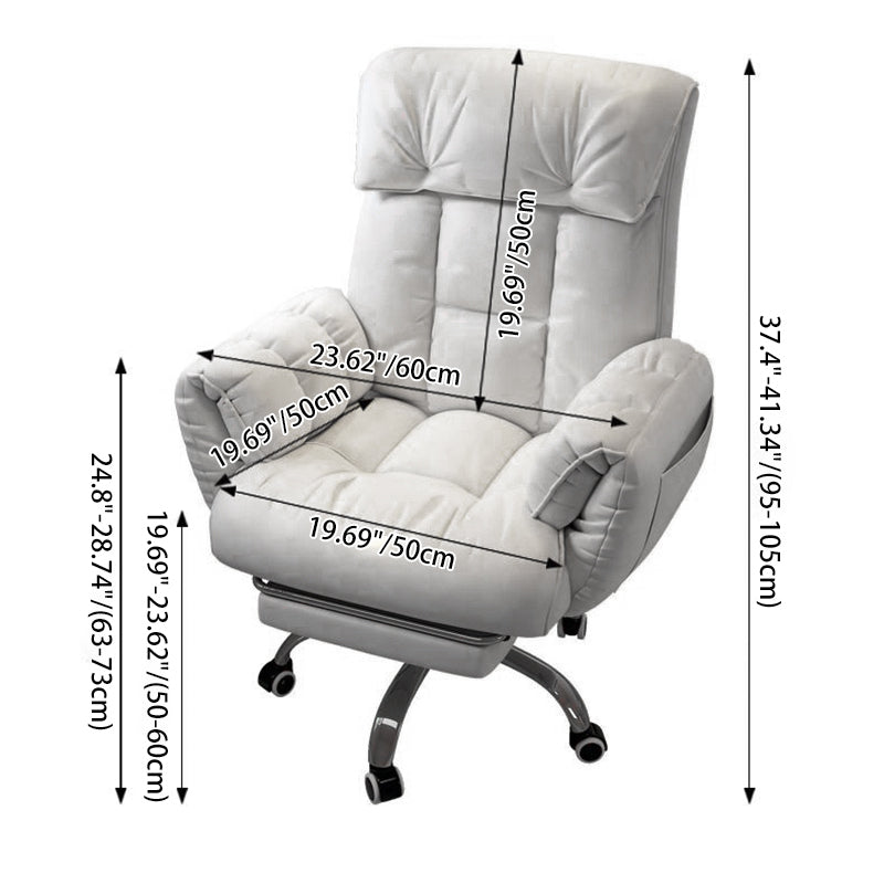 Adjustable Swivel Desk Chair with Armrest