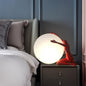 Modern Art Deco Person Embracing Sitting Ball Resin PE 1-Light Table Lamp For Bedroom