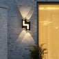 Modern Minimalist Waterproof Aluminum Acrylic Stair-Shaped LED Outdoor Wall Light For Outdoor Patio