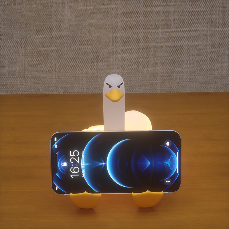Contemporary Creative Silicone Duck LED Table Lamp Night Light For Bedroom