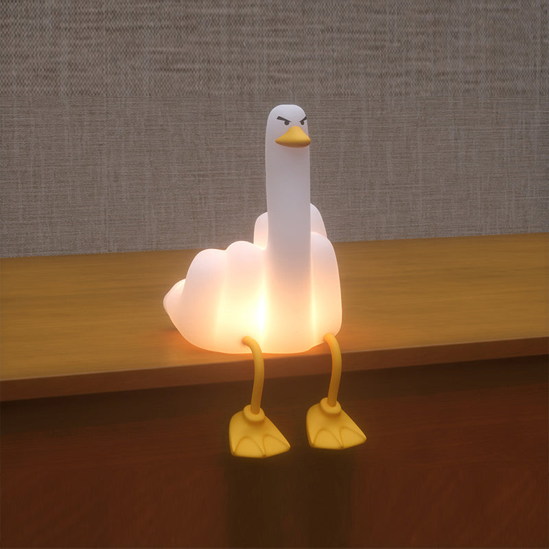 Contemporary Creative Silicone Duck LED Table Lamp Night Light For Bedroom
