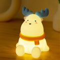 Contemporary Creative Silicone ABS Reindeer LED Table Lamp Night Light For Bedroom