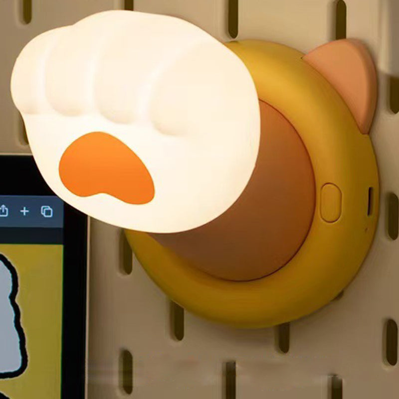 Contemporary Creative ABS Cat Paw LED Table Lamp Night Light For Bedroom