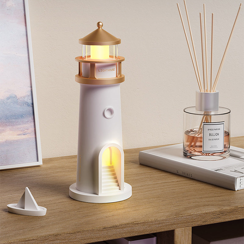 Contemporary Creative ABS PC Moonlight Lighthouse LED Night Light Table Lamp For Bedroom