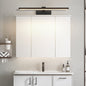 Modern Minimalist Adjustable Aluminum Acrylic Rectangular LED Vanity Light Wall Sconce Lamp For Bathroom