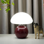 Modern Art Deco Ceramic & Rotational Molding Mushroom-Shaped LED Table Lamp For Bedroom & Living Room