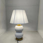Contemporary Nordic Ceramic Metal Fabric Gourd-Shaped 1-Light Table Lamp For Bedroom & Living Room