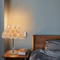 Modern Art Deco Metal & PVC Rose-Shaped 1-Light Table Lamp For Bedroom & Living Room
