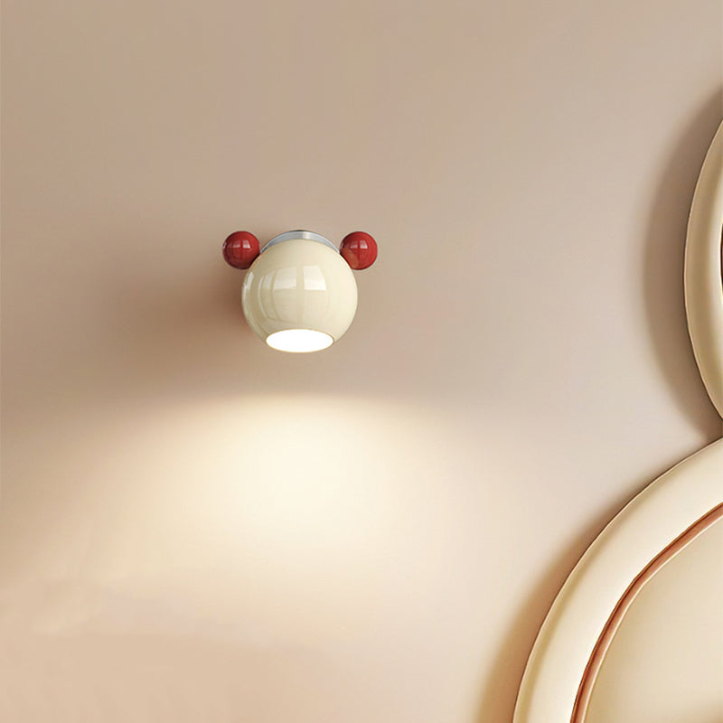Cartoon Bear Kids Wall Sconce