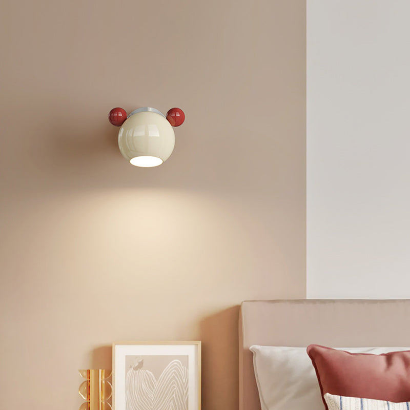 Cartoon Bear Kids Wall Sconce