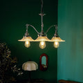 Industrial Glass Saucer 3/5-Light Chandelier