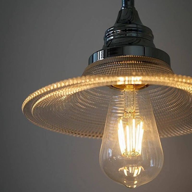 Industrial Glass Saucer 3/5-Light Chandelier