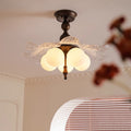 Retro Bud 5-Light Semi-Flush Ceiling Light