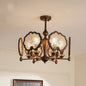 Rustic Iron Lotus Leaf Chandelier 6/8-Light