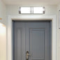 Modern Minimalist Acrylic & Iron Half-Round Long LED Wall Sconce Lamp For Outdoor