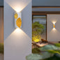 Modern Minimalist PC Aluminum Textured Rectangle LED Wall Sconce Lamp For Outdoor