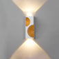Modern Minimalist PC Aluminum Textured Rectangle LED Wall Sconce Lamp For Outdoor