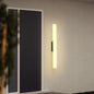 Modern Minimalist Acrylic Aluminum Cylindrical Strip LED Wall Sconce Lamp For Outdoor