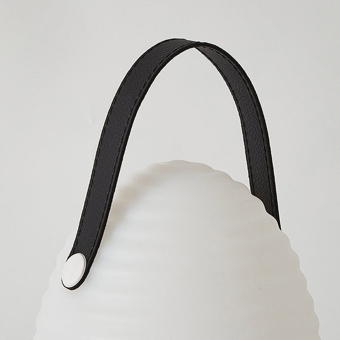 Contemporary Creative PE ABS Portable Round LED Outdoor Light With Handle For Outdoor Patio