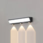 Modern Minimalist Solar Waterproof Motion Sensor Acrylic Aluminum & Stainless Steel Rectangular LED Wall Sconce Lamp For Outdoor Patio
