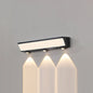 Modern Minimalist Solar Waterproof Motion Sensor Acrylic Aluminum & Stainless Steel Rectangular LED Wall Sconce Lamp For Outdoor Patio