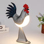 Contemporary Creative Rechargeable ABS & PC Rooster-Shaped LED Table Lamp Night Light For Bedside