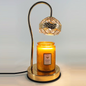 Traditional European Crystal Iron And Marble Valley Round 1-Light Melting Wax Table Lamp For Bedside