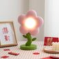 Contemporary Creative USB Kids Resin And Iron Floral LED Table Lamp For Bedroom
