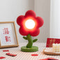 Contemporary Creative USB Kids Resin And Iron Floral LED Table Lamp For Bedroom