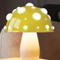Modern Art Deco Rechargeable Iron & PC Mushroom LED Table Lamp Night Light For Bedroom