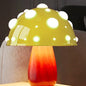 Modern Art Deco Rechargeable Iron & PC Mushroom LED Table Lamp Night Light For Bedroom