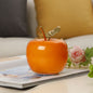 Contemporary Creative Battery Iron & Glass Apple-Shaped LED Table Lamp Night Light For Bedroom